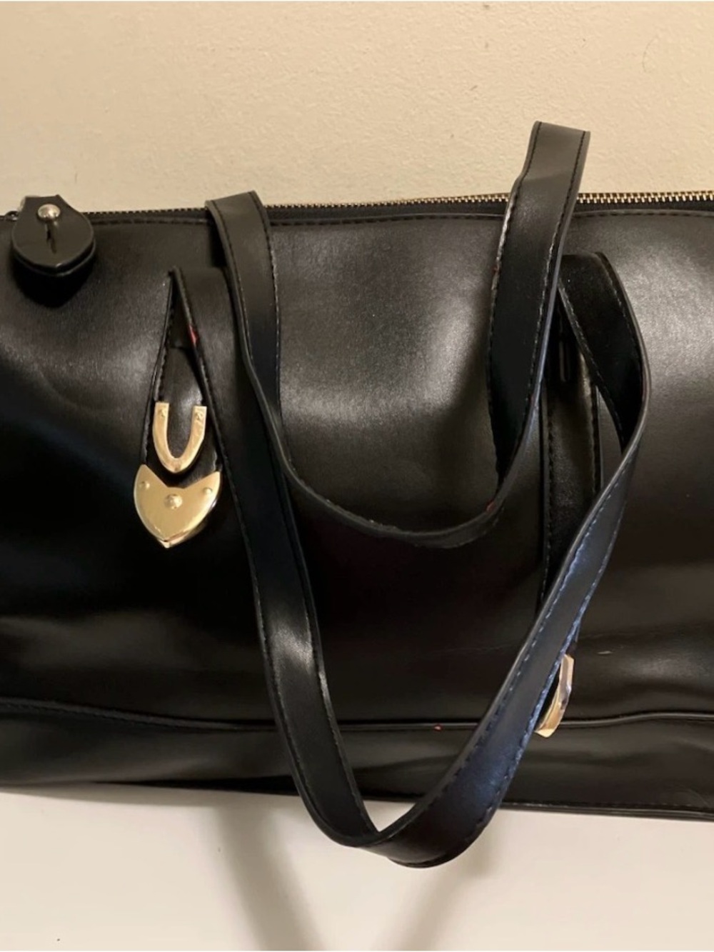 Black Satchel Handbag